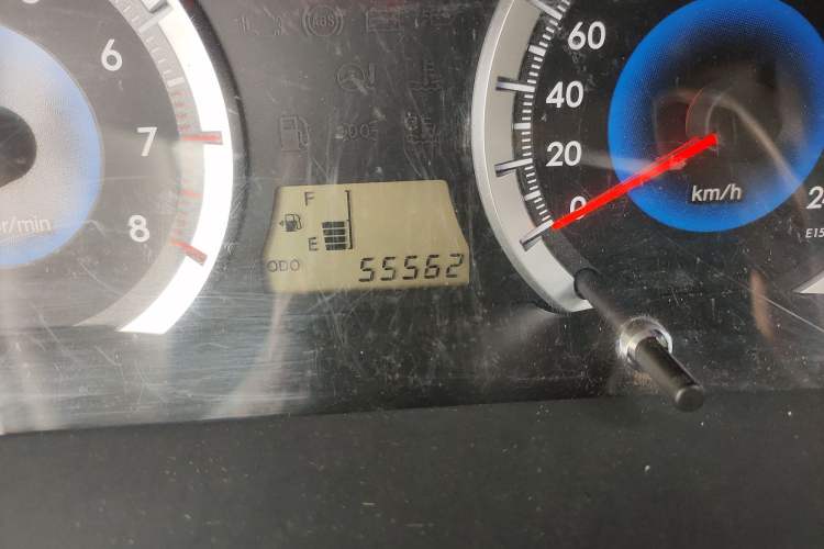 Used Toyota Corolla EX 2013 1.6L Manual Excellence Edition Odometer Close Up