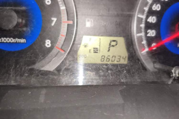 Used Toyota Corolla EX 2013 1.6L Automatic Excellence Edition Odometer Close Up