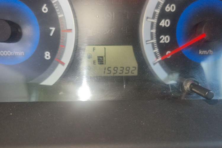 Used Toyota Corolla EX 2013 1.6L Manual Luxury Edition Odometer Close Up