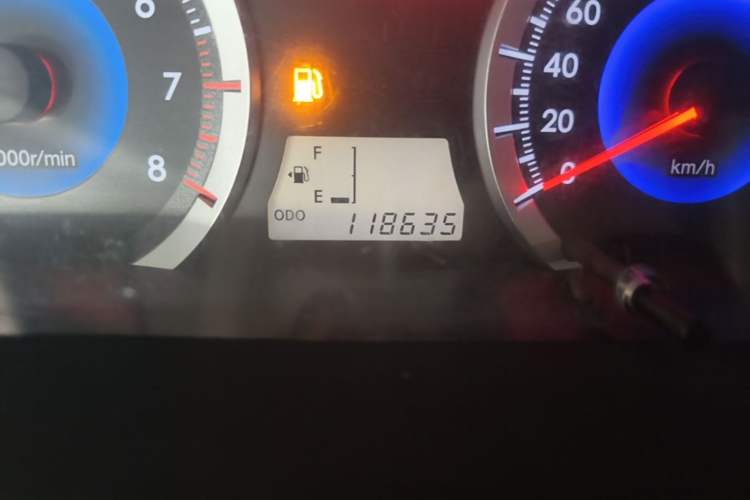 Used Toyota Corolla EX 2013 1.6L Manual Excellence Edition Odometer Close Up