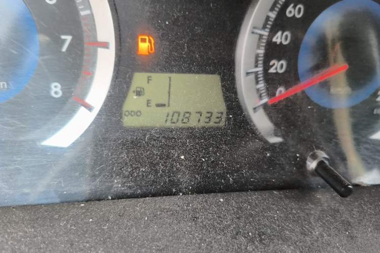 Used Toyota Corolla EX 2013 1.6L Manual Excellence Edition Odometer Close Up