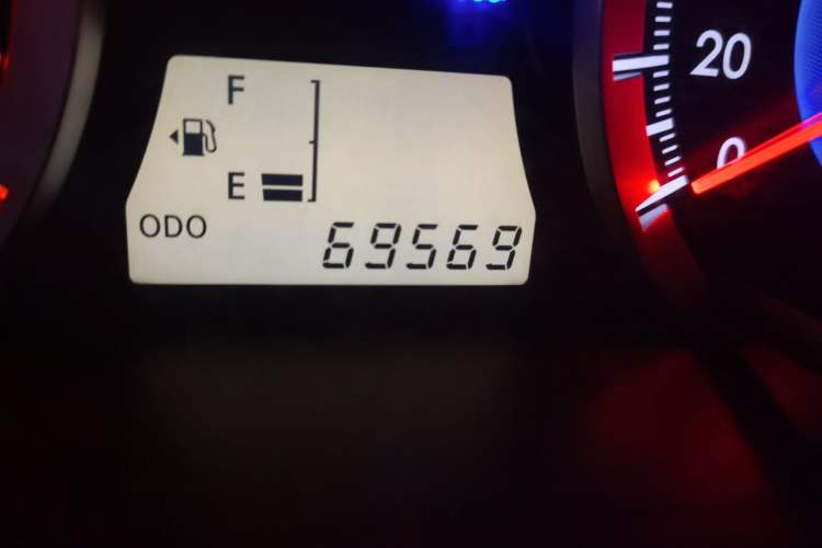 Used Toyota Corolla EX 2013 1.6L Manual Excellence Edition Odometer Close Up