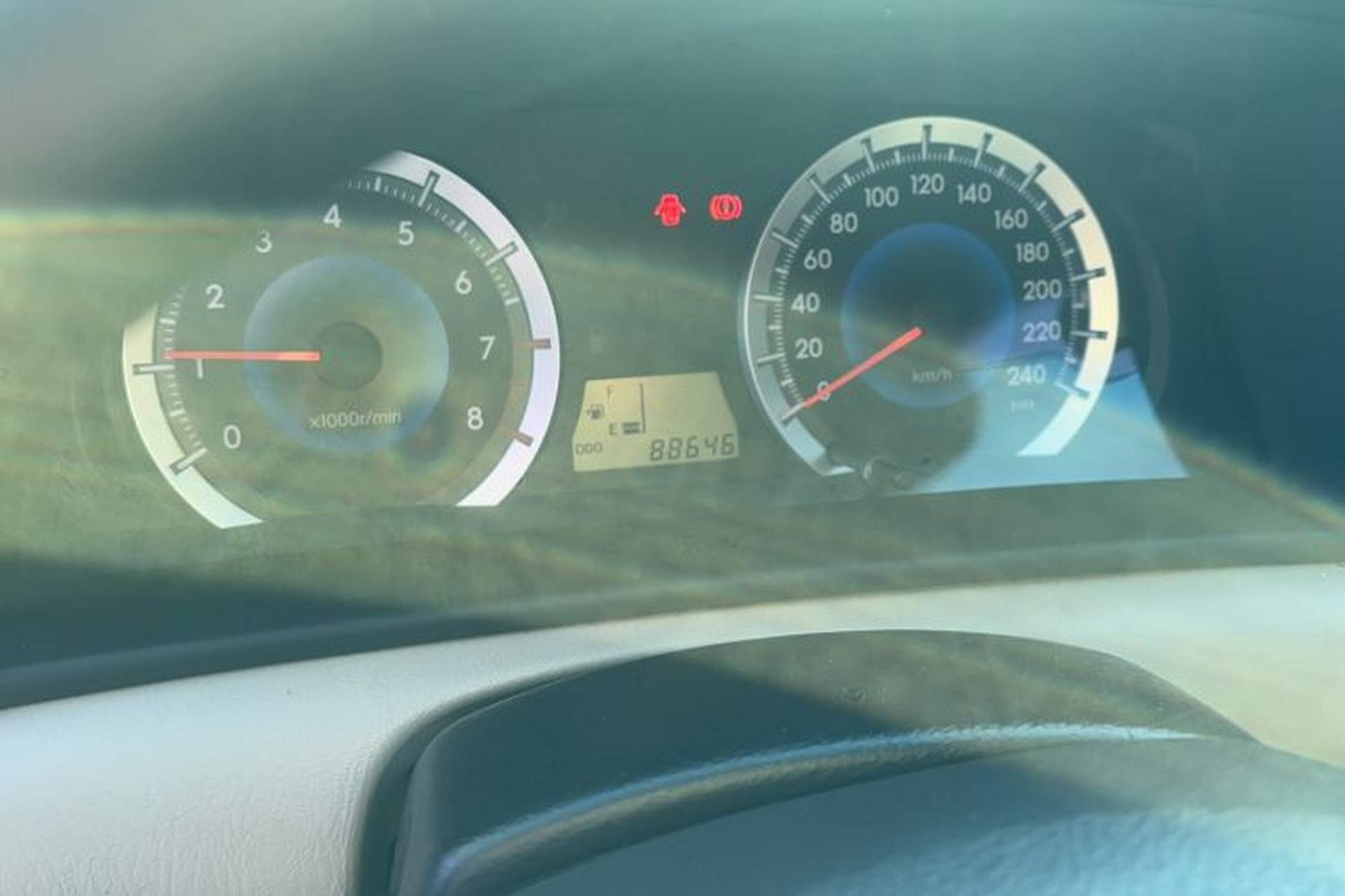 Used Toyota Corolla EX 2013 1.6L Manual Excellence Edition Odometer Close Up
