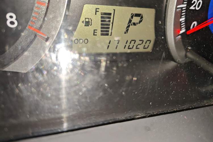 Used Toyota Corolla EX 2013 1.6L Automatic Excellence Edition Odometer Close Up