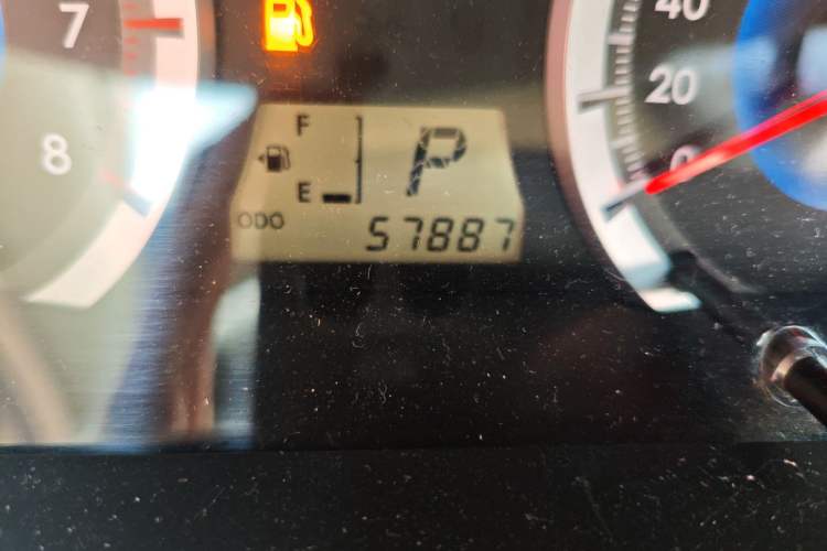 Used Toyota Corolla EX 2013 1.6L Automatic Excellence Edition Odometer Close Up