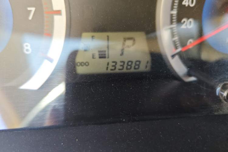 Used Toyota Corolla EX 2013 1.6L Automatic Excellence Edition Odometer Close Up