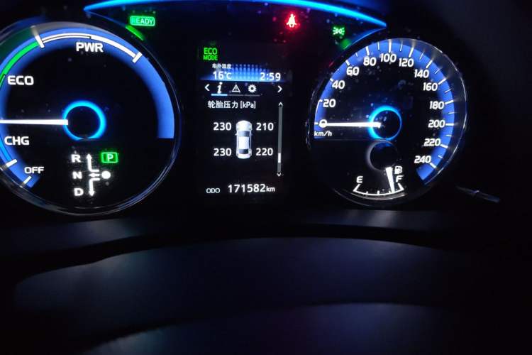 Used Toyota Corolla Hybrid E+ 2019 1.8L E-CVT Luxury Edition Odometer Close Up