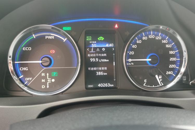 Used Toyota Corolla Hybrid E+ 2019 1.8L E-CVT Leading Edition Odometer Close Up