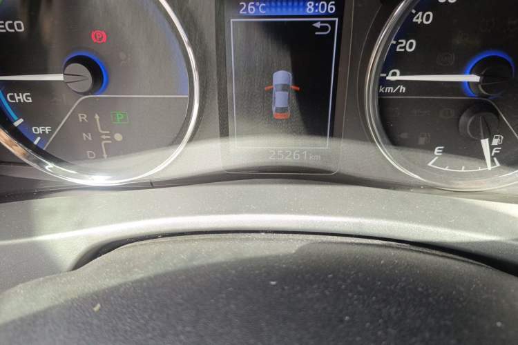 Used Toyota Corolla Hybrid E+ 2019 1.8L E-CVT Leading Edition Odometer Close Up