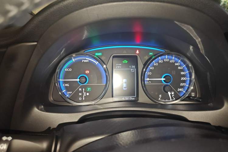 Used Toyota Corolla Hybrid E+ 2019 1.8L E-CVT Luxury Edition Odometer Close Up