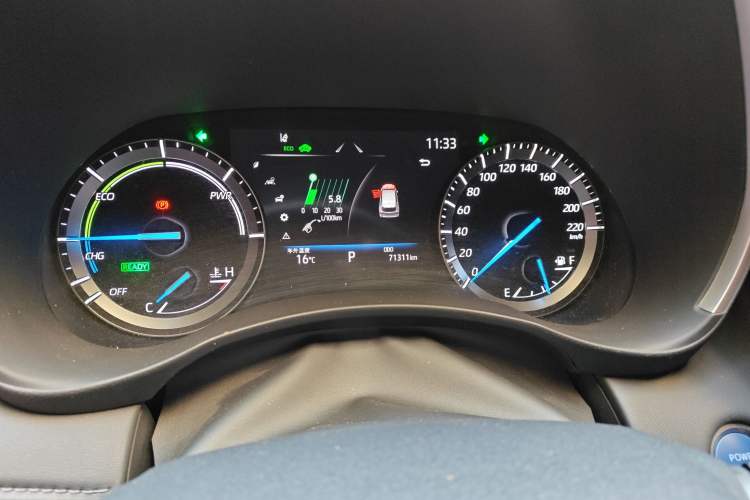 Used Toyota Crown Kluger 2021 2.5L HEV Two-Wheel Drive Entry Version Odometer Close Up