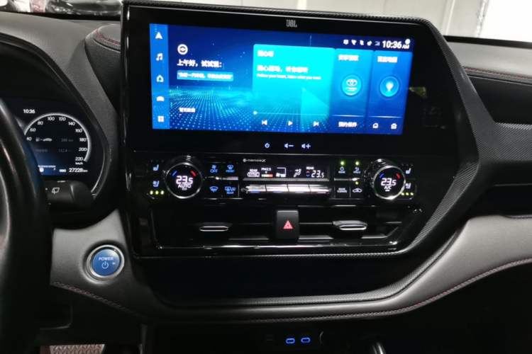 Used Toyota Crown Kluger 2021 2.5L HEV Four-Wheel Drive Flagship Edition Audio And AC Panel