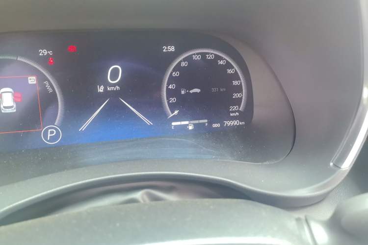 Used Toyota Crown Kluger 2021 2.5L HEV Four-Wheel Drive Flagship Edition Odometer Close Up