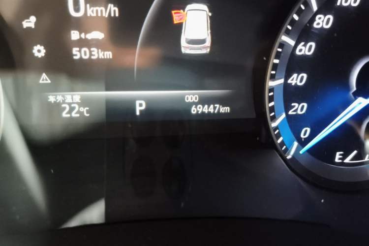 Used Toyota Crown Kluger 2022 2.5L HEV Two-Wheel Drive Entry Version Odometer Close Up