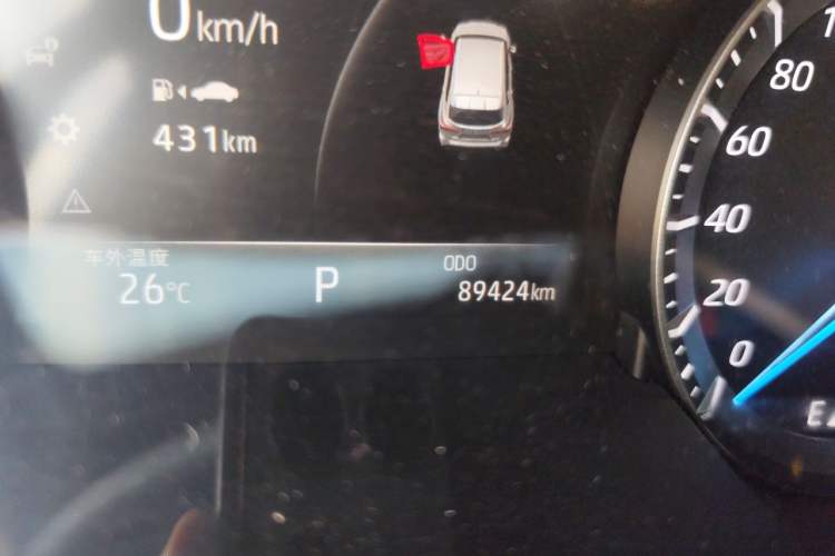 Used Toyota Crown Kluger 2022 2.5L HEV Four-Wheel Drive Luxury Edition Odometer Close Up