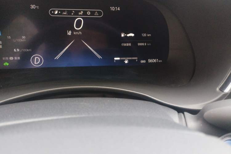 Used Toyota Crown Kluger 2022 2.5L HEV Four-Wheel Drive Premium Edition Odometer Close Up