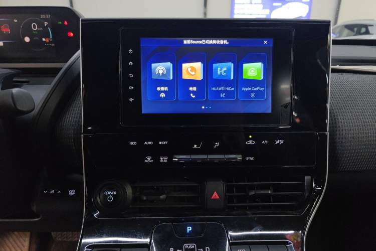 Used Toyota FAW bZ4X 2022 Two-Wheel-Drive Long-Range JOY Edition Audio And AC Panel