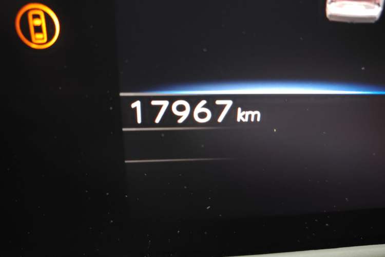 Used Toyota FAW bZ4X 2022 Four-Wheel-Drive High-Performance PRO Edition Odometer Close Up