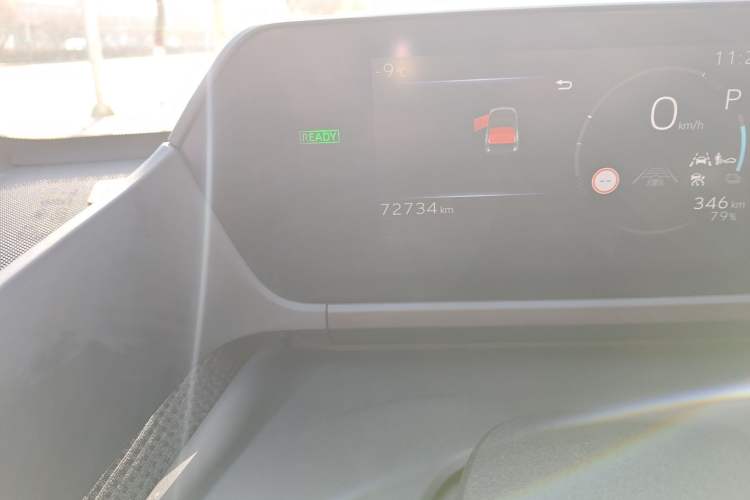Used Toyota FAW bZ4X 2022 Four-Wheel-Drive High-Performance PRO Edition Odometer Close Up