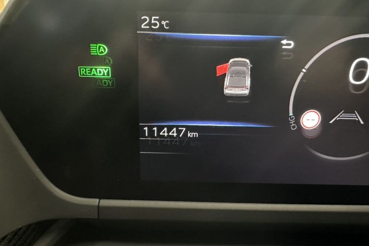 Used Toyota FAW bZ4X 2022 Four-Wheel-Drive High-Performance PRO Edition Odometer Close Up