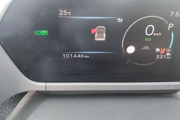 Used Toyota FAW bZ4X 2022 Four-Wheel-Drive High-Performance PRO Edition Odometer Close Up
