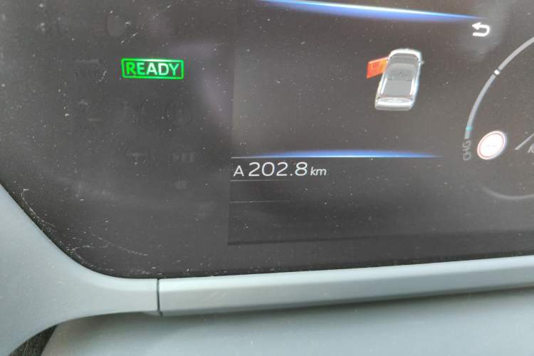Used Toyota FAW bZ4X 2022 Four-Wheel-Drive High-Performance PRO Edition Odometer Close Up
