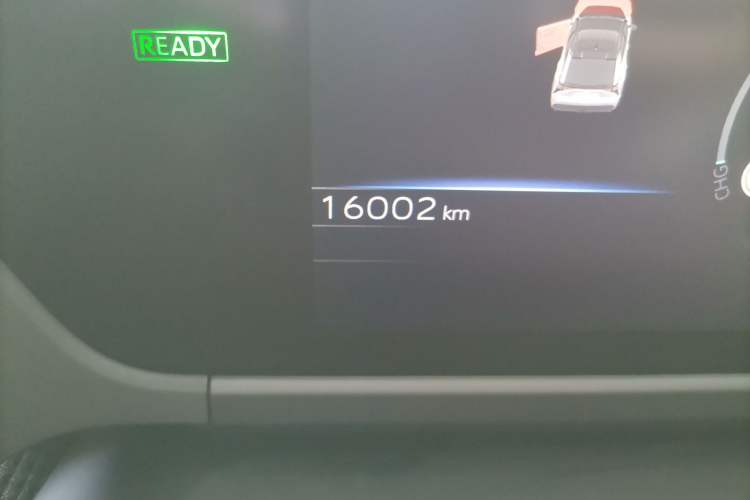 Used Toyota FAW bZ4X 2022 Four-Wheel-Drive High-Performance PRO Edition Odometer Close Up