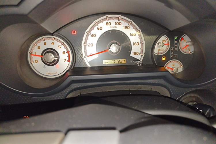 Used Toyota FJ Cruiser 2013 4.0L Odometer Close Up