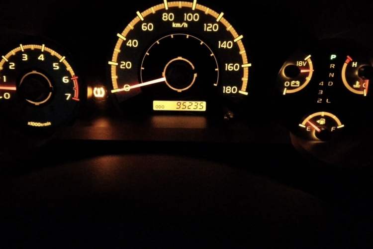Used Toyota FJ Cruiser  Odometer Close Up