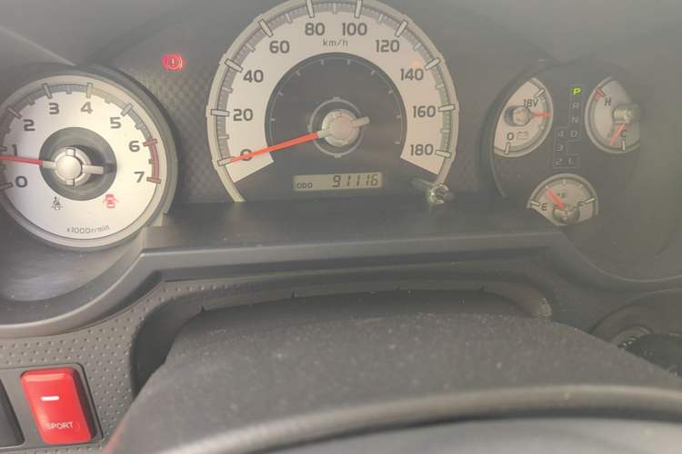 Used Toyota FJ Cruiser  Odometer Close Up