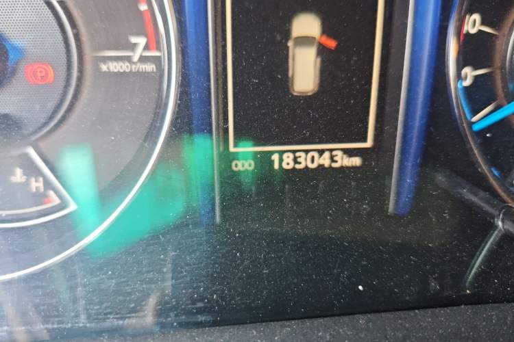 Used Toyota Fortuner  Odometer Close Up