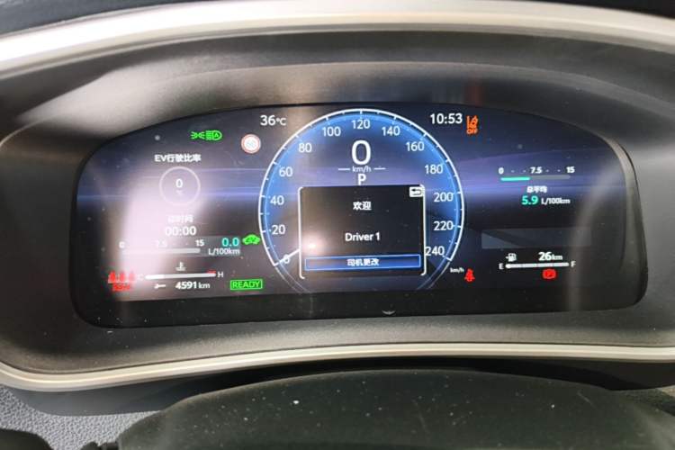 Used Toyota FRONTLANDER 2023 2.0L Smart Electric Hybrid Dual-Engine Deluxe Version Instrument Cluster