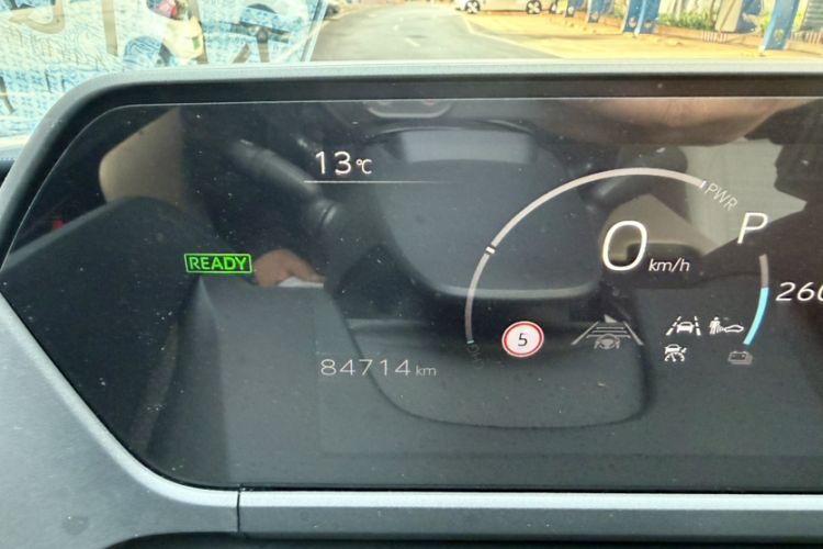 Used Toyota GAC bZ4X 2022 X-MODE Four-Wheel Drive Ultra Odometer Close Up