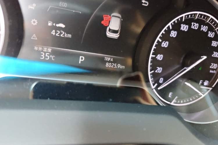 Used Toyota Harrier 2022 2.0L CVT Two-Wheel Drive Entry Version Odometer Close Up
