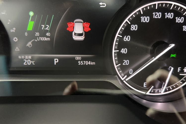 Used Toyota Harrier 2023 2.0L CVT Two-Wheel Drive Entry Version Odometer Close Up