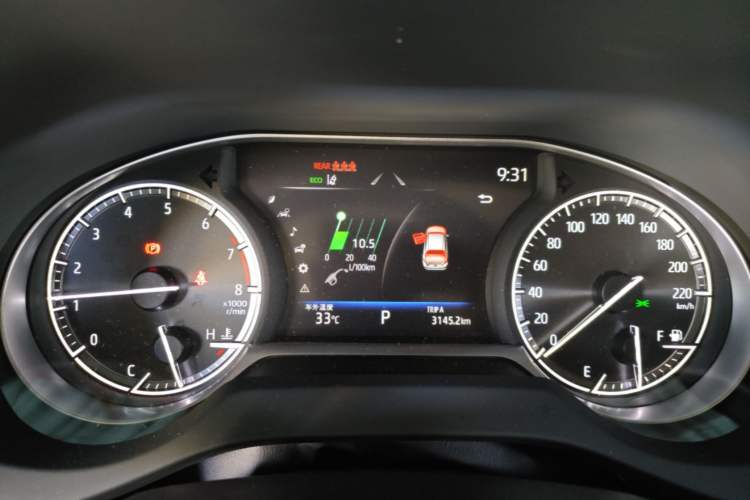 Used Toyota Harrier 2023 2.0L CVT Two-Wheel Drive Luxury Edition Odometer Close Up