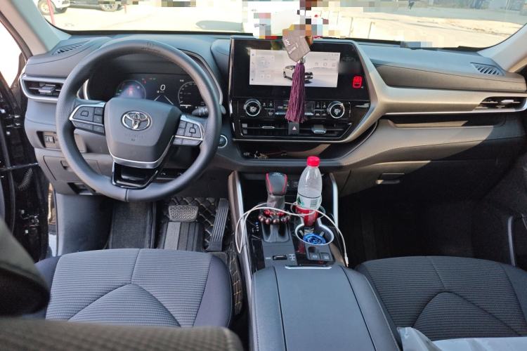 Used Toyota Highlander 2024 2.5L Smart Electric Hybrid Dual-Motor Two-Wheel-Drive Elite Edition 5 Seats Center Console