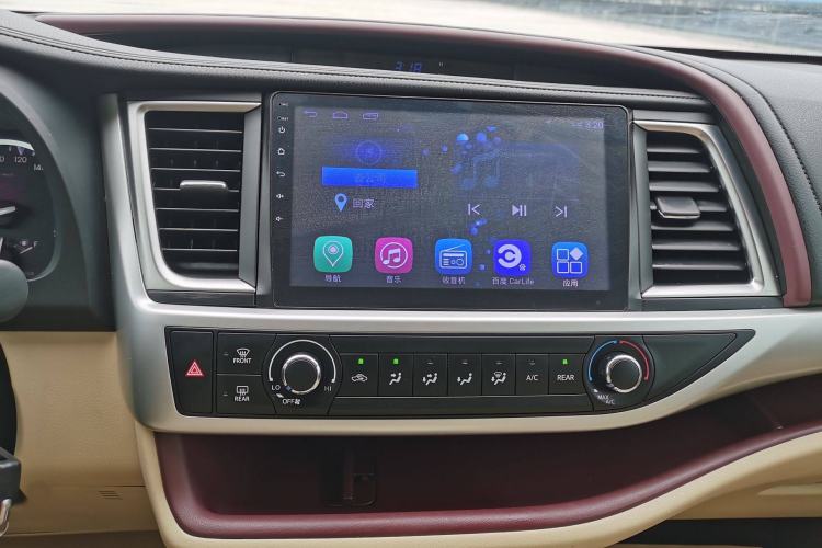 Used Toyota Highlander 2017 2.0T Two-Wheel Drive Elite Edition 5 Seats Audio And AC Panel