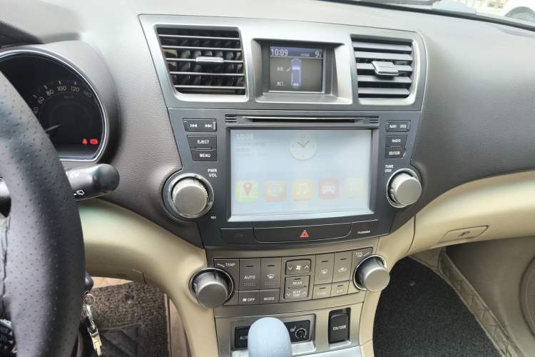 Used Toyota Highlander 2009 3.5L 4x4 7-Seater Luxury Edition Audio And AC Panel