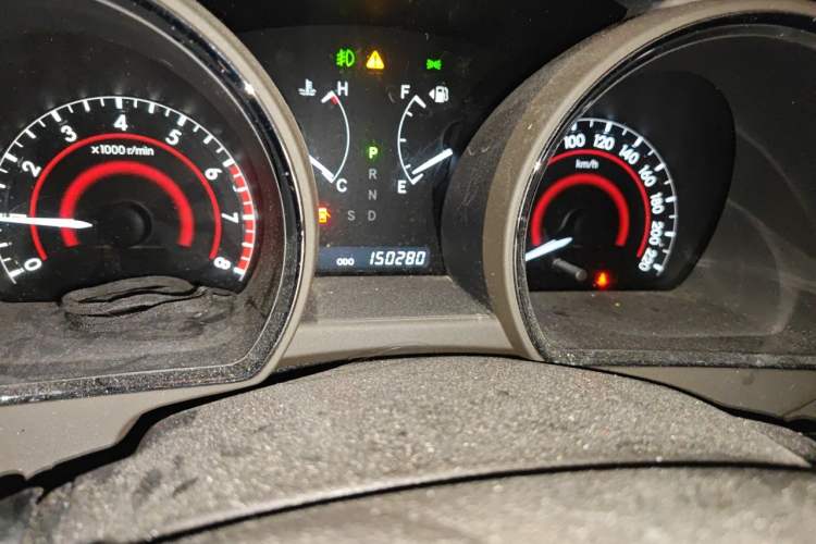 Used Toyota Highlander 2009 2.7L Two-Wheel Drive 7-Seater Luxury Edition Odometer Close Up