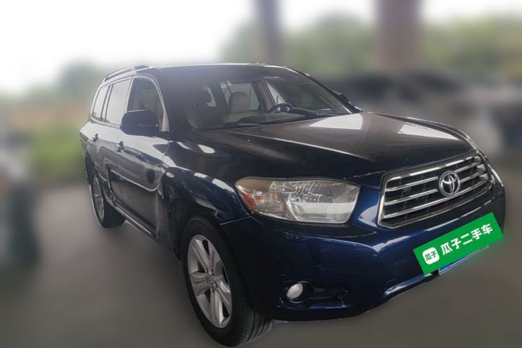 Used Toyota Highlander 2009 2.7L Two-Wheel Drive 7-Seater Luxury Navigation Edition Front Right 45 Deg