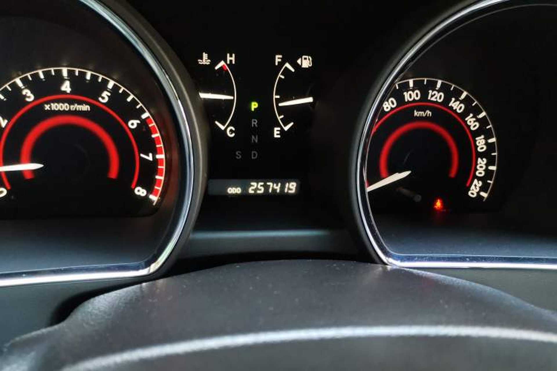 Used Toyota Highlander 2009 2.7L 2WD 5-Seater Elite Edition Odometer Close Up