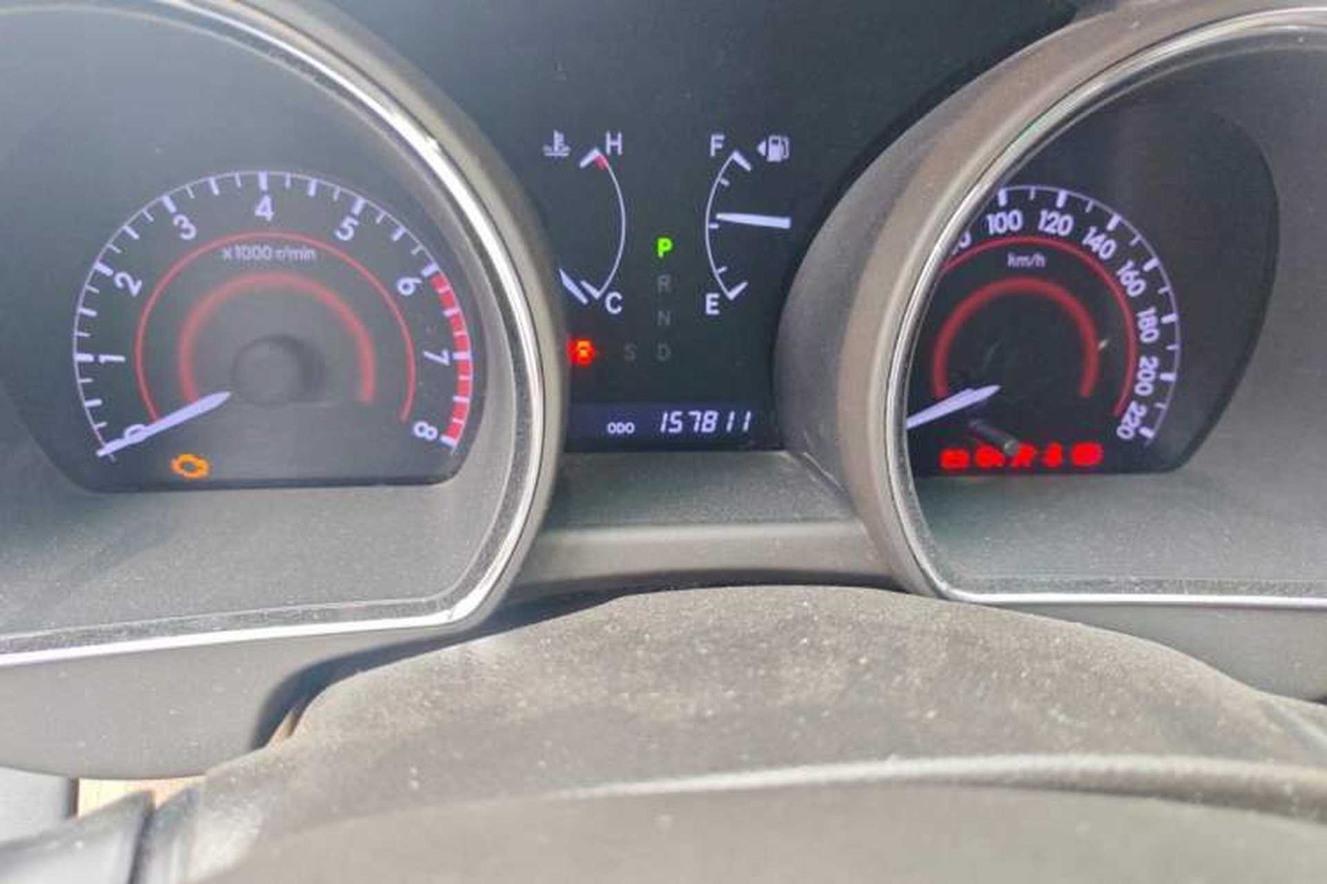 Used Toyota Highlander 2012 2.7L Two-Wheel Drive 7-Seater Luxury Edition Odometer Close Up