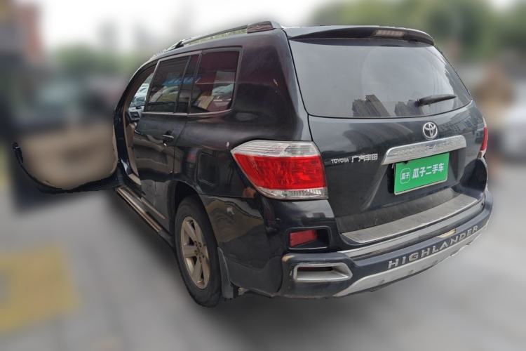 Used Toyota Highlander 2012 2.7L 2WD 5-Seater Elite Edition Rear Left 45 Deg