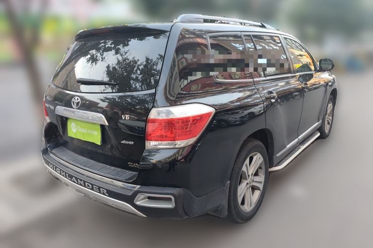 Used Toyota Highlander 2012 2.7L Two-Wheel Drive 7-Seater Luxury Edition Rear Right 45 Deg
