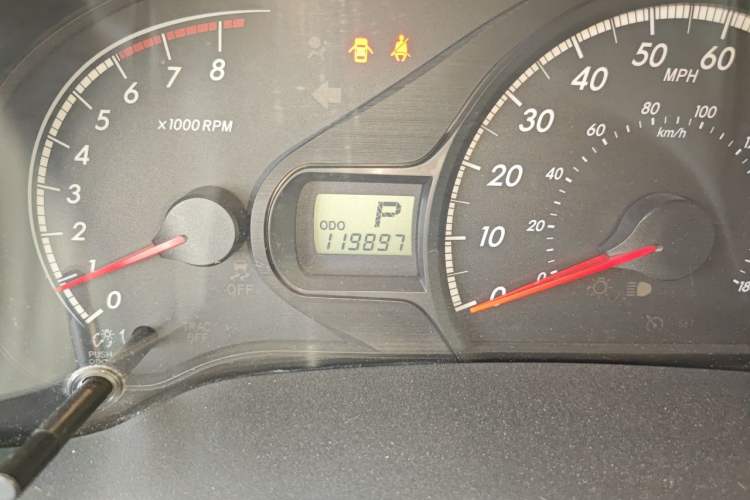 Used Toyota Highlander  Odometer Close Up