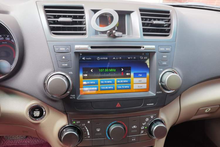 Used Toyota Highlander 2012 2.7L 2WD 5-Seater Elite Edition Audio And AC Panel