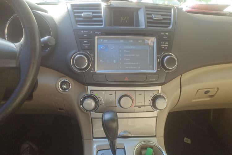 Used Toyota Highlander 2012 2.7L 2WD 5-Seater Elite Edition Audio And AC Panel