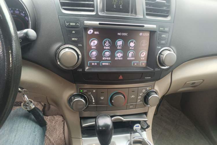 Used Toyota Highlander 2012 2.7L 2WD 5-Seater Elite Edition Audio And AC Panel