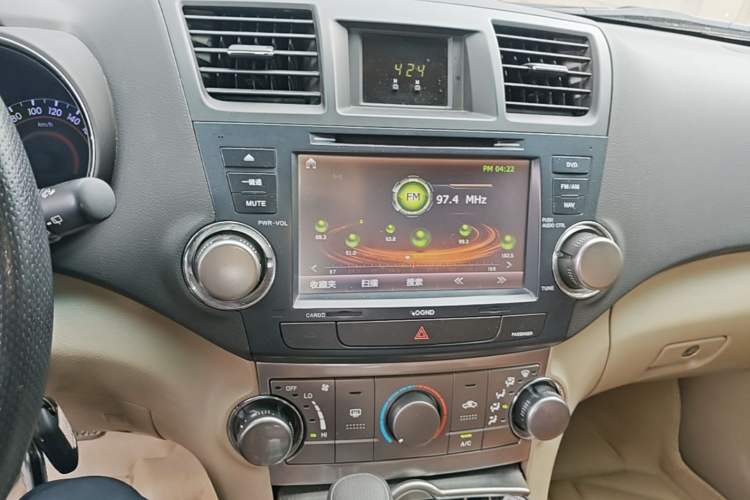 Used Toyota Highlander 2012 2.7L 2WD 5-Seater Elite Edition Audio And AC Panel